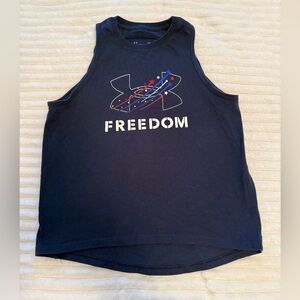 Under Armour Girl’s Dark Blue Freedom Tank Top